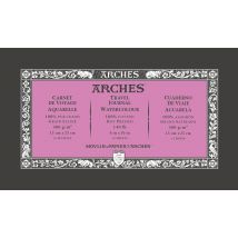 Carnet Spiralé Canson - Arches Aquarelle - Papier Blanc Naturel 300 G/m² À Grain Satiné - 15 X 25 Cm