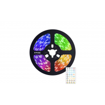 Pack 2 Bandes Led Rgb Avec Télécommande 5m R-music