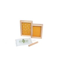 Kit D'Empreinte Avec Cadre Double Petit Artichaut - Daisy Ocre