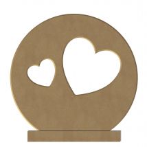Porte Bougie Gomille - Coeur - 12 X 12 Cm