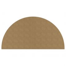 Support En Bois À Décorer Gomille - Demi Rond - 6 Mm - 40x20 Cm - Certifié Pefc 100%