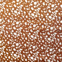Coupon De Tissu En Viscose Imprimée - 100 X 150 Cm - Rouille - Domotex
