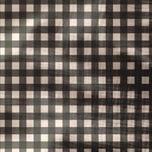 Coupon De Tissu En Double Gaze - 200 X 130 Cm - Vichy Noir - Domotex