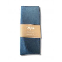 Tissu En Coton Uni - Domotex - 200 X 150 Cm - Denim - Créalia