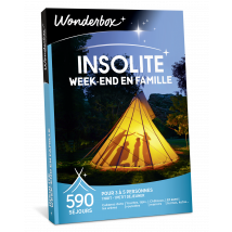 Coffret Cadeau Wonderbox - Week-end Insolite En Famille - 3 À 5 Personnes