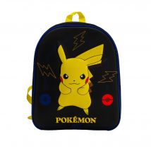 Sac À Dos Maternelle La Plume Dorée - Noir - Pokémon - 1 Compartiment - La Plume Doree