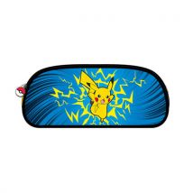 Trousse Rectangulaire 2 Compartiments La Plume Dorée - Bleu - Pokémon - La Plume Doree