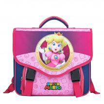 Cartable La Plume Dorée - Super Mario Peach - 2 Compartiments - La Plume Doree