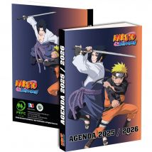Agenda Scolaire Journalier 2025/2026 - Naruto Shippuden - 12x17x1,5 Cm - La Plume Doree