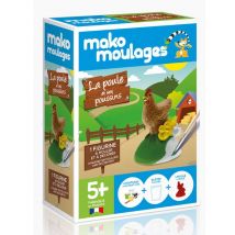 Kit Créatif Mako Moulage - Poule & Poussins - Mako Moulages