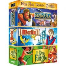 Coffret Tri Pack, Vol. 4 : Hercule - Le Livre De La Jungle - Merlin