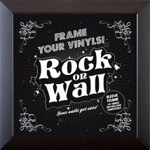 Cadre Pour Disque Vinyle Rock On Wall - Noir