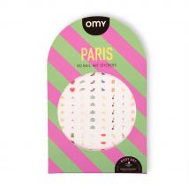 Planche De 120 Stickers Pour Nail Art - Paris - Omy