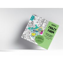 Poster Géant À Colorier Crazy Farm - Omy