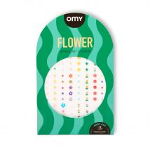 Planche De 120 Stickers Pour Nail Art - Flower - Omy