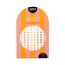 Planche De 120 Stickers Pour Nail Art - Yummy - Omy