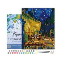 Peinture Au Numéro Figured'art - 40 X 50 Cm - Toile Et Châssis - Van Gogh Café