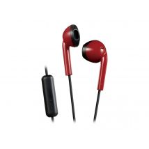 Ecouteur Intra-auriculaire Ha-f19m Avec Microphone - Rouge Et Noir - JVC