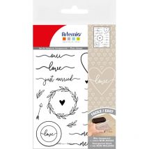 Tampons Transparents - Mariage Love - Artemio