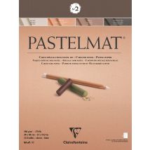 Bloc Pastel Pastelmat N°2 360 G - 30 X 40 Cm - 4 Teintes - 12 Feuilles - Clairefontaine