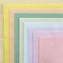9 Coupons Feutrine - 15 X 15 Cm - Guimauve - The Cinnamon Patch
