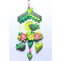 Kit Feutrine - Suspension Nichoir Fleuri - The Cinnamon Patch