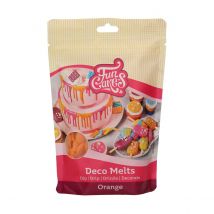 Funcakes Deco Melts - Décoration De Gâteau - Orange - 250 G - Funcakes