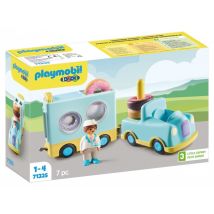 Playmobil 1.2.3 - Camion De Donuts Avec Fonction D'Empilage Et De Tri - 71325 - Playmobil 1.2.3 - Playmobil 1 2 3