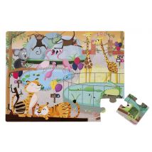 Puzzle Tactile Zoo - Janod
