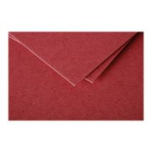 25 Cartes Pliées Pollen 160x160 Mm - Rouge Groseille - Clairefontaine