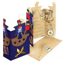 8 Invitation Pirates - Amscan