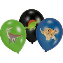 6 Ballons - Happy Dinosaure - 28cm - Riethmüller