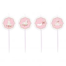 4 Bougies - Princess For A Day - 7 Cm - Riethmüller