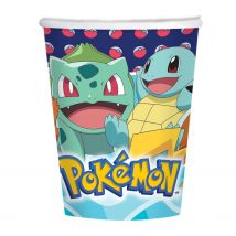 8 Gobelets - Pokemon - 250 Ml - Amscan