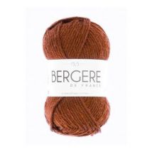 Pelote De Laine - Bergère De France - 50 % Laine Mérinos Et 50 % Acrylique - Cuir - Bergere De France