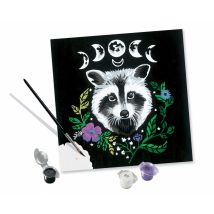 Peinture Au Numéro Ravensburger - Creart - Raton Laveur - 20x20 Cm