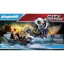 Policier Avec Réacteur Dorsal Et Canoë - Playmobil