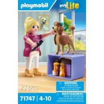 Playmobil - Toiletteuse Avec Caniche Et Accessoires - 71747