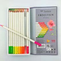 Lot De 10 Crayons De Couleurs - Tombow - Rf-10c - Irojiten Vol. 7 : Couleurs Lumineuses