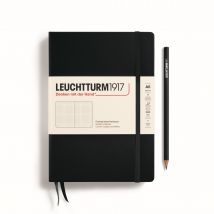 Carnet Leuchtturm1917 - Noir - A5 14,5 X 21 Cm - 251 Pages Numérotées Pointillées