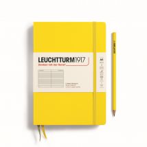 Carnet Leuchtturm1917 - Jaune Citron - A5 14,5 X 21 Cm - 251 Pages Numérotées Lignées