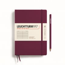 Carnet Leuchtturm1917 - Port Red - A5 14,5 X 21 Cm - 251 Pages Numérotées Lignées