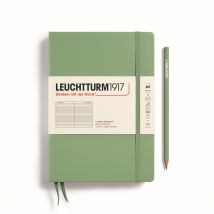 Carnet Leuchtturm1917 - Sauge - A5 14,5 X 21 Cm - 251 Pages Numérotées Lignées