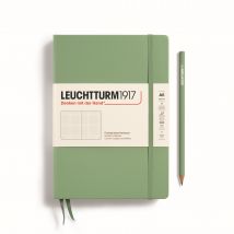 Carnet Leuchtturm1917 - Sauge - A5 14,5 X 21 Cm - 251 Pages Numérotées Pointillées
