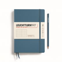 Carnet Leuchtturm1917 - Stone Blue - A5 14,5 X 21 Cm - 251 Pages Numérotées Pointillées