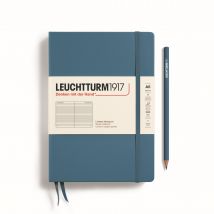 Carnet Leuchtturm1917 - Stone Blue - A5 14,5 X 21 Cm - 251 Pages Numérotées Lignées