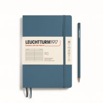 Carnet Leuchtturm1917 - Stone Blue - A5 14,5 X 21 Cm - 123 Pages Numérotées Lignées