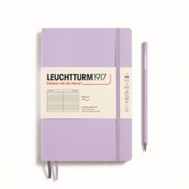 Carnet Leuchtturm1917 - Lilas - A5 14,5 X 21 Cm - 123 Pages Numérotées Lignées