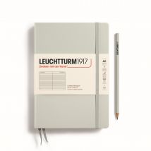 Carnet Leuchtturm1917 - Light Grey - A5 14,5 X 21 Cm - 251 Pages Numérotées Lignées