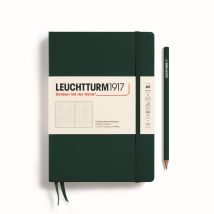 Carnet Leuchtturm1917 - Forest Green - A5 14,5 X 21 Cm - 251 Pages Numérotées Pointillées